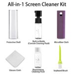 Screen Cleaner Touchscreen Mist Spray, DauMeiQH Computer Cleaning Tool for Electronic Cell Phone, iPhone, iPad, Laptop, Tablet, MacBook Pro, PC, Monitor, TV, LCD Flat Screens, Eyeglass – Purple
