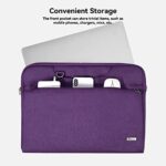 Voova 15.6 Inch Laptop Sleeve Case Bag, Slim Computer Carry Case with Shoulder Strap Compatible with MacBook Pro 15.4, New MacBook Pro 16 M1 Pro/Max, 15-16 Inch Microsoft Hp Lenovo Dell Acer, Purple