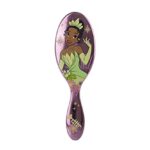 Wet Brush Disney Original Detangler Brush Princess Wholehearted – Tiana, Light Purple – All Hair Types – Ultra-Soft IntelliFlex Bristles Glide Through Tangles with Ease