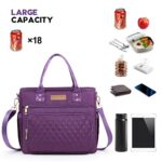 EASYASLYN Large Women Lunch Bags for Work/Insulated Adult Lunch Box for Men Women/Leak Proof Cooler Lunch Tote Bag with Storage Pocket/Fashion Lunch Bag for Women (PURPLE)