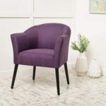 Christopher Knight Home Cosette Fabric Arm Chair, Plum 26.25D x 25W x 31.25H in