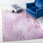 SAFAVIEH Machine Washable Slip Resistant Collection 5′ x 7′ Light Purple/Pink Inspired by Disney’s Frozen II – Spirit Kids Bedroom Nursery Playroom Area Rug