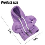 BELOMI Car Gear Shift Cover, Fashionable Hoodie Automotive Gear Shift Knob Protector, Mini Sweater Shirt Gear Shift Knob Cover, Universal Car Decor Accessories (Purple)