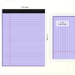 AILZFEI Purple Legal Pad Note Pads 8.5×11 inch, Wide Ruled, 30 Sheets/Pad, 20lb Colored Paper, Perforated Notepad with Sturdy Back (3 Pads Purple)